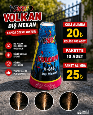 Beyaz Dumanlı Dış Mekan Volkan kullanımı